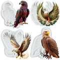 Eagle Silicone Mold Bird Eagle Cake Decorating Fondant Mold Set of 4 - Style A