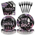 Halloween Ghouls Party Supplies Set - 96 Pieces for Girls Bachelorette Celebration