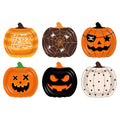 Halloween Pumpkin Paper Plates - 60 Disposable Party Tableware for Halloween Decorations