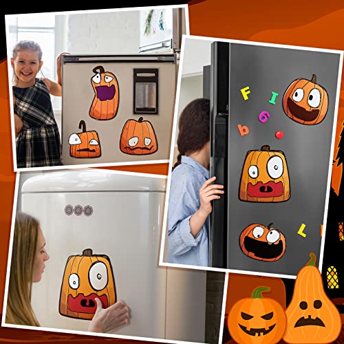 Halloween Car Magnets Set - Waterproof Pumpkin Decor for Vehicles, Mailboxes & Fridge