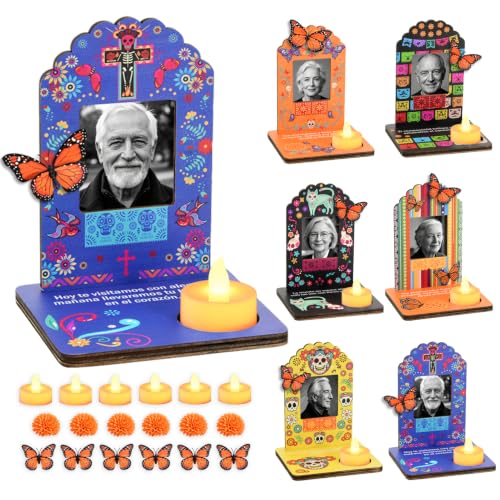 Dia De Los Muertos Decorations Altar Picture Frame Set - 6 pcs