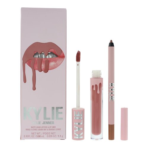 Matte Lip Kit - 808 Kylie by Kylie Cosmetics for Women - 2 Pc 0.10oz Matte Liquid Lipstick, 0.039oz Lip Liner