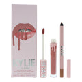 Matte Lip Kit - 808 Kylie by Kylie Cosmetics for Women - 2 Pc 0.10oz Matte Liquid Lipstick, 0.039oz Lip Liner