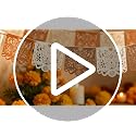 4 Pcs Dia De Los Muertos Felt Papel Picado Banners - 40 Feet