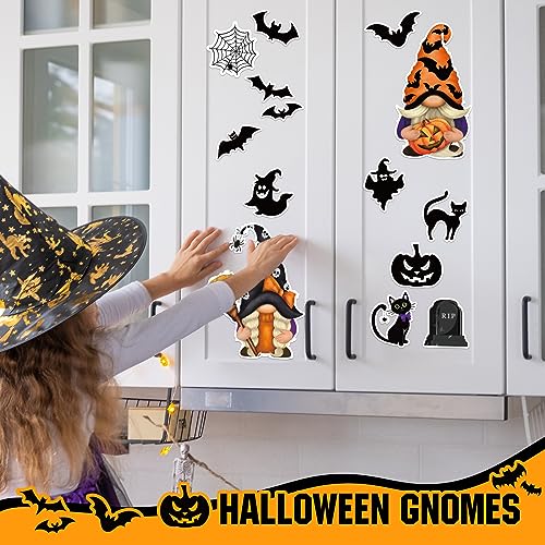 Halloween & Thanksgiving Fridge Magnets Set - Fall Gnome, Ghost, Pumpkin Decor