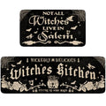 Halloween Witches Kitchen Mat Set of 2 - Non Slip Washable Decor Rugs