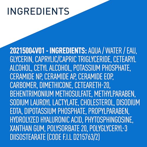 CeraVe Daily Moisturizing Lotion for Dry Skin, Body Lotion & Face Moisturizer with Hyaluronic Acid and Ceramides, Daily Moisturizer, Fragrance Free, Oil-Free, 19 Ounce