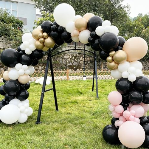 Black Latex Balloons 12 Inch - 40 Pack for Wedding Party Decorations - Variation: Black