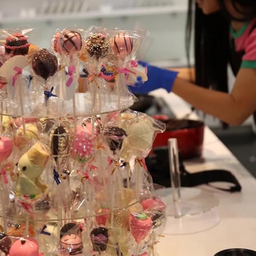 Cake Pop Kit with 100 Sticks, Bags, Ties & Mold Roller – Perfect for Candy, Chocolates & Cookies