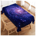 Galaxy Space Tablecloth Blue Galaxy Constellation 52x70 Inch - Rectangular Decor for Kitchen & Parties