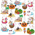 Summer Halloween Hanging Decorations Set - 52 Pcs Spooky & Vibrant Party Decor