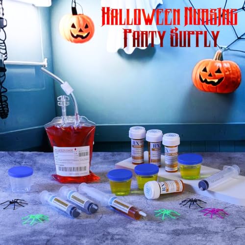 Halloween Blood Bags Party Supplies Nurse Decoration Set - Variation of 6