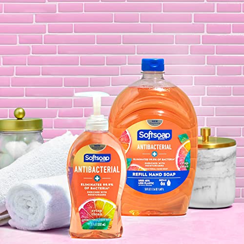 Antibacterial Liquid Hand Soap Refill - Crisp Clean Scent, 32 Oz