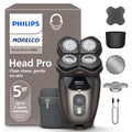 Electric Head Shaver Pro 9000 Series with Black Variation, 360° Flexing Head & Travel Case