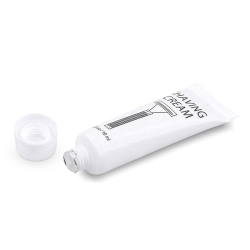 SLequipo Pack of 100 Disposable Shaving Cream Bulk, Individually Wrapped, 10g/0.35 oz, Travel Size Hotel Toiletries Amenities