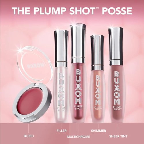 Buxom Plump Shot Lip Serum - Peptide-Infused Gloss with Hyaluronic Acid & Avocado Oil | Plumping Formula
