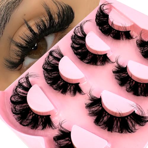 False Eyelashes 4 Pairs Thick Long 3D Faux Mink Full Strip Makeup CC-1