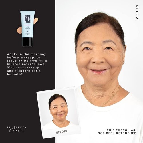 Elizabeth Mott Thank Me Later Blurring Face Primer SPF 30 - Lightweight Hydrating Formula for Smooth Skin - 30g