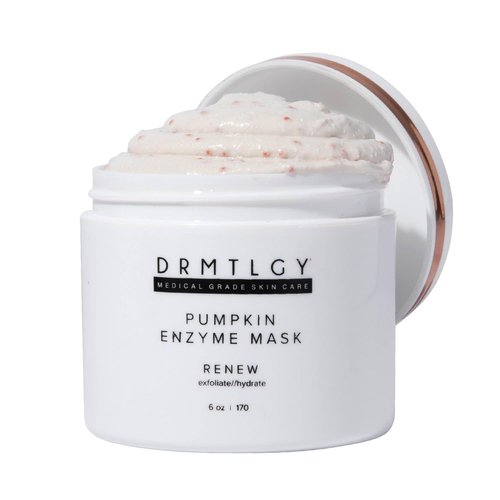 DRMTLGY Pumpkin Enzyme Face Mask - Gentle Exfoliating Treatment for Dull Skin & Fine Lines | 5.5 oz