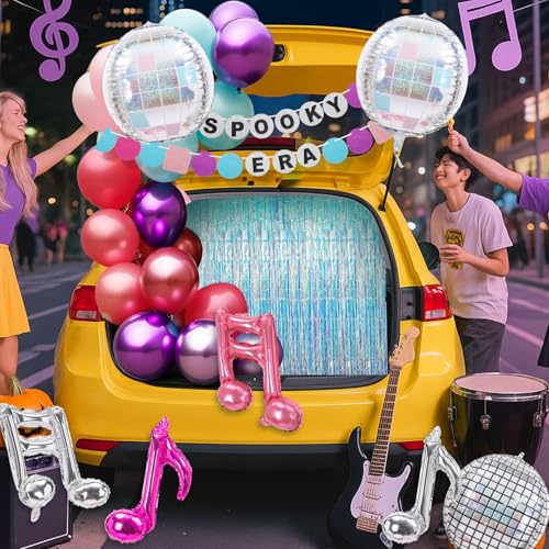 Halloween Car Decoration Kit with Music Theme - Trunk or Treat Outdoor Party Supplies