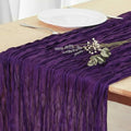 Purple Cheesecloth Table Runner 120 Inch Boho Wedding Decor - Variation of THIS listing