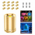 Mini RGB LED Lights Battery Powered for Crafts & Decorations - 12 Pack
