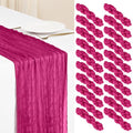 Fuschia Cheesecloth Table Runner 20 Pack - 17 x 108 Inches Boho Home Decor