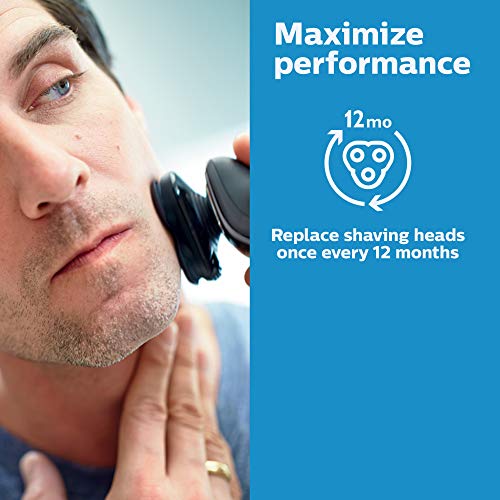 Genuine Philips Norelco Replacement Shaver Heads - 3 Count Pack - Compatible with Series 5000 & S6000