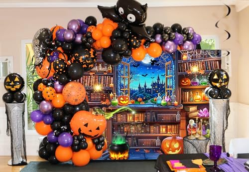 7x5FT Halloween Witch Magic Backdrop for Photos & Parties - Fall Decor