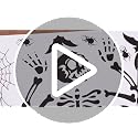 ReliThick Halloween Skeleton Wall Decals with Bat and Spider Variation