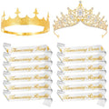 12 Pcs Homecoming Sashes Set for Court & Decorations