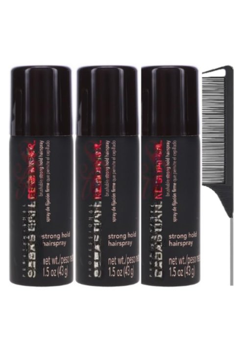 Skiennix Professional Hair Re-shaper Spray - Unisex Formula, 1.5 Ounces, Pack of 3 with Comb