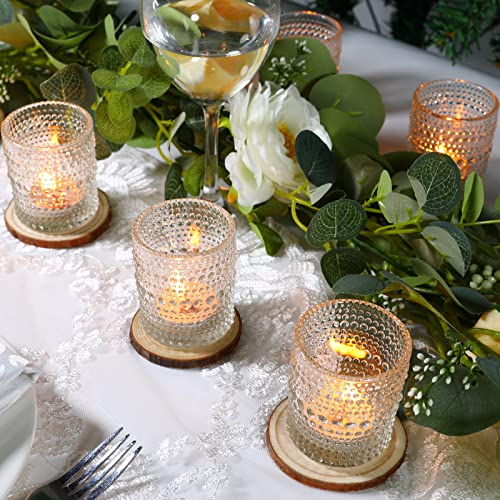 48 Pack Votive Candle Holders - Clear Glass Tea Light Centerpieces Variation of THIS Listing 48