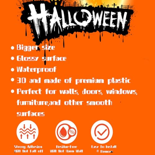 120 Pcs Halloween Bat Wall Decals Waterproof 3D Decorations for Home & Party