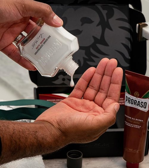 Proraso Shaving Kit - Nourishing Cream & After Shave Balm for Coarse Beards | Premium Italian Duo