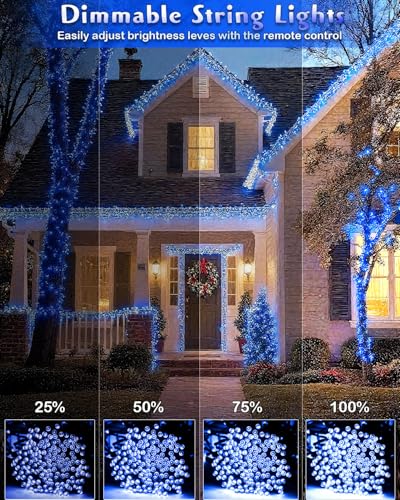 580 LED String Lights 196FT Waterproof Outdoor Indoor Fairy Lights with Remote Control