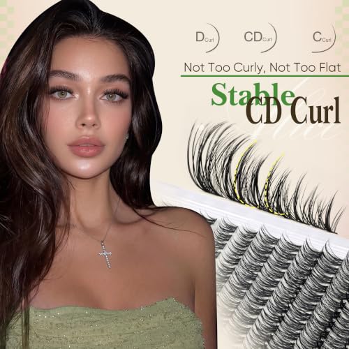 ALICE ROVE Lash Clusters Kit C- Rove - 192 False Eyelash Extensions with Bond & Tweezers