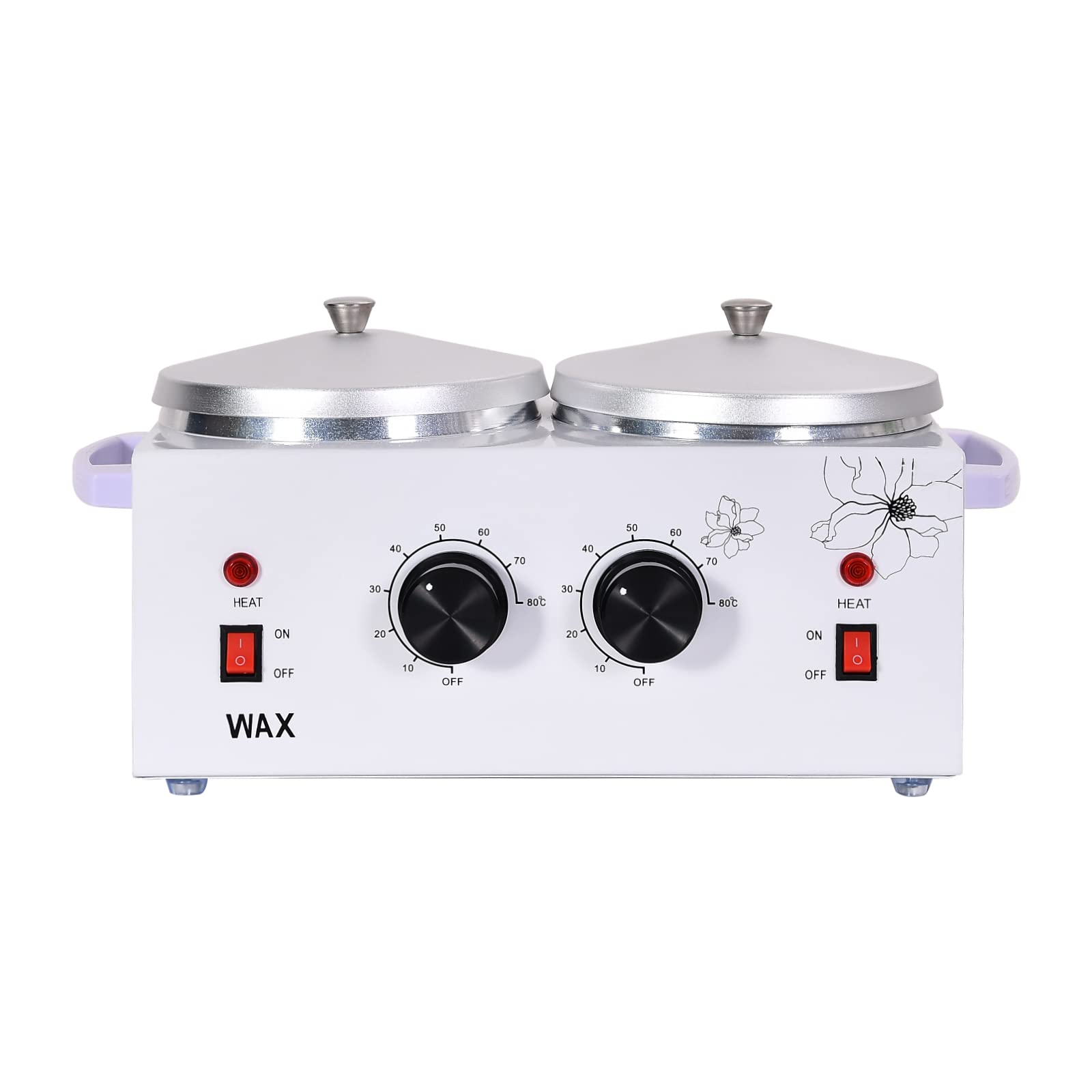 WAOYPGZ Waxing Kit Portable Wax Warmer Machine (double pots)