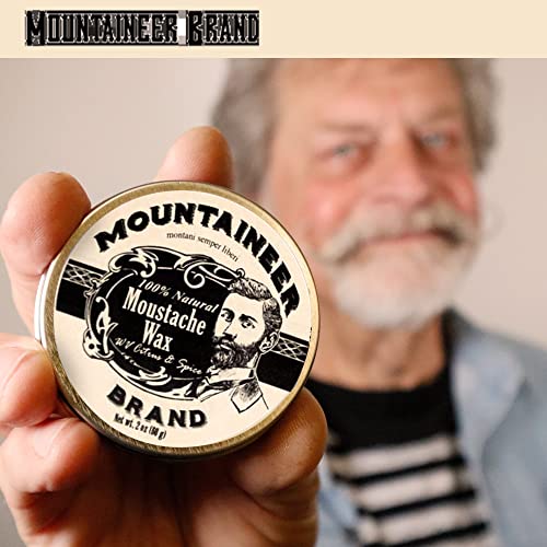Mustache Wax Extra Firm Hold Unscented | Natural Beard & Facial Hair Styling Balm - 2oz