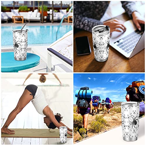 Halloween Spider Insulated Travel Mug 20oz - Back to School Holiday Gift - Variation Multi-005