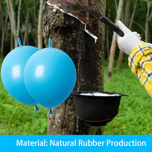 Linking Balloons 6 Inch Light Blue Set - 60 Pcs for Wedding & Party Decorations (Variation: Light Blue / 6 Inch)