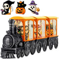 Halloween Train Snow Globe Skeleton Reaper Black Cat Pumpkin Ghost - Priddop Halloween Decorations