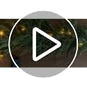 6.6 FT Artificial Norfolk Pine Garland with Built-in LED Lights for Indoor Outdoor Christmas Decor