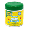Crayola Color Bath Dropz for Ages 3 and Up, Colorful Bath Bombs Fizzies for Kids, Fragrance Free, 60 Tablets, New Improved Flip-Top Shaker Container
