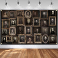 Halloween Portrait Backdrop Banner - Black 70.8x43.3 inch - Spooky Party Decor