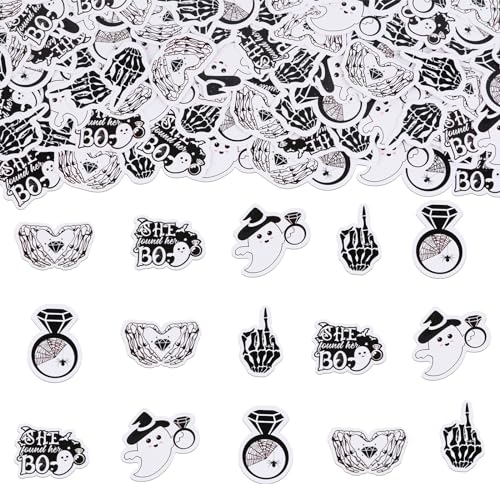 Halloween She Found Her Boo Confetti - 200 Pieces Bridal Shower Party Decorations