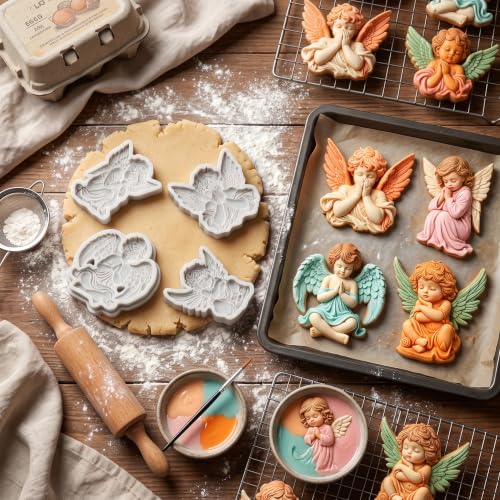 Angel Cherub Silicone Mold Set for Cake Decorating and Crafting - Style O