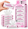 Travel Size Hypoallergenic Makeup Remover Wipes with Vitamin E, 80 Count