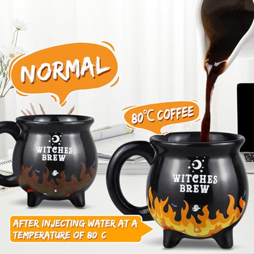 Heat Changing Cauldron Mug - 10oz Halloween & Witch Brew Coffee Cup