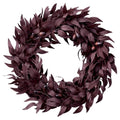 20 Inch Autumn Wreath for Front Door - Burgundy Fall Decor, Expandable Olive Design